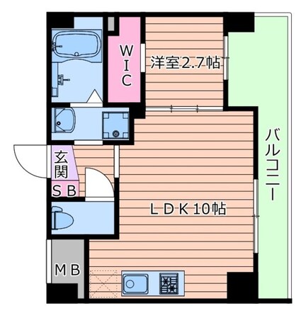 アドバンス江坂ラシュレの物件間取画像